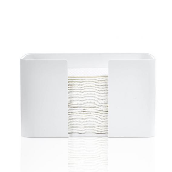 Контейнер для бумажных и гостевых полотенец, настольный DECOR WALTHER   STONE SPTB    0974150    16 X27 X13 см, из Solid Surface, белый матовый