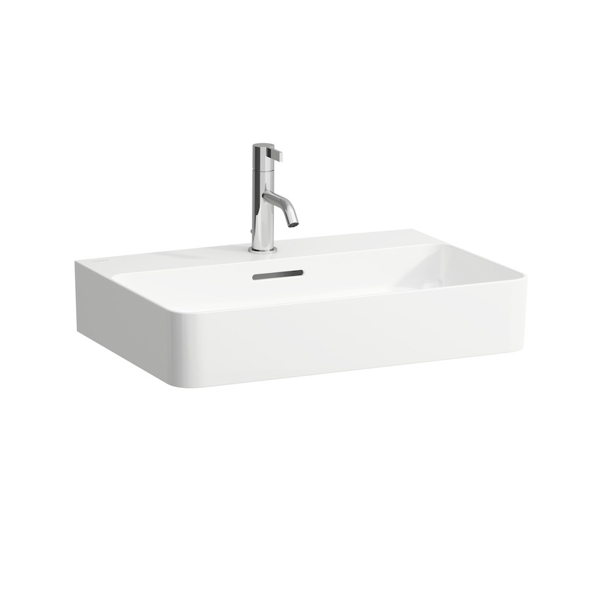 Раковина накладная  Laufen  Val  8.1628.3.000.108.1   60 см, SaphirKeramik, 3 отверстия для  смесителя, с переливом