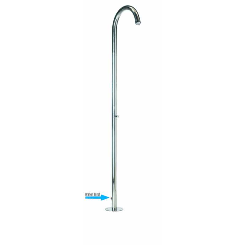 Душевая колонна Bossini Outdoor/Indoor Columns Pool Floor L00822 из нержавеющей стали (изделие снято с производства)
