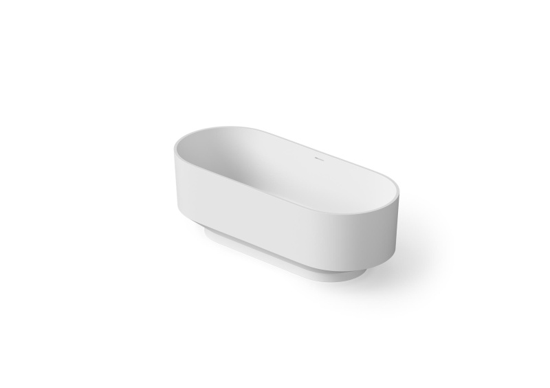 Ванна овальная отдельностоящая из композита DEA DESIGN SHADOW DD8675 1700 18 1700 мм х 720 мм х 560 мм, с сифоном и донным клапаном, цвет Белый