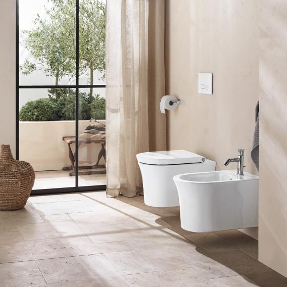 Сиденье для унитаза с крышкой  Duravit White Tulip 0027090000 с автоматическим закрыванием, белый