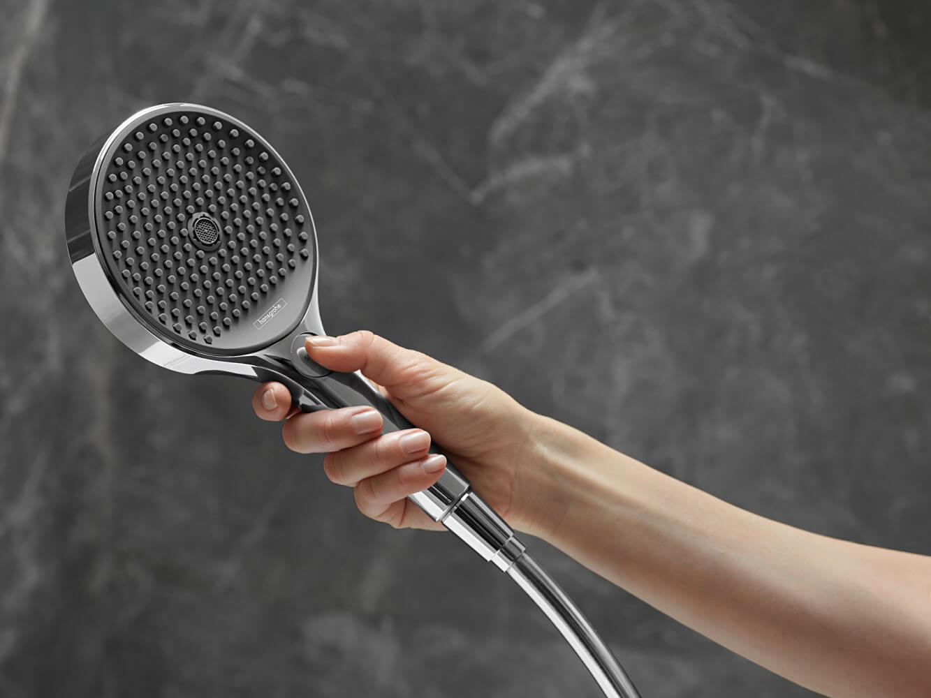 Душевой набор Hansgrohe Rainfinity Porter 130 3jet 26851000 с держателем и шлангом 160 см, Хром