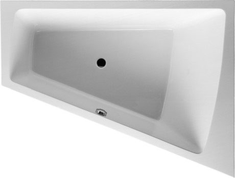 Акриловая ванна Duravit Paiova 700215000000000 1700 х 1300 c наклоном для спины справа, встраиваемая, угловая, белая