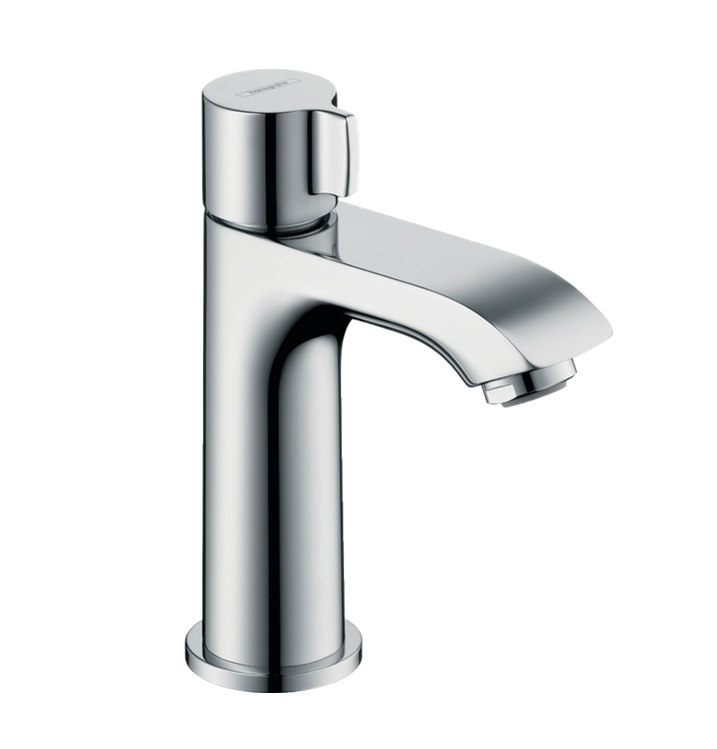 Кран для раковины HANSGROHE Metris 31166000 100 мм, без донного клапана, цвет Хром