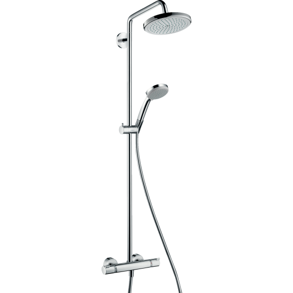 Душевой комплект Hansgrohe Croma 220 Showerpipe 27185000 с термостатом хром