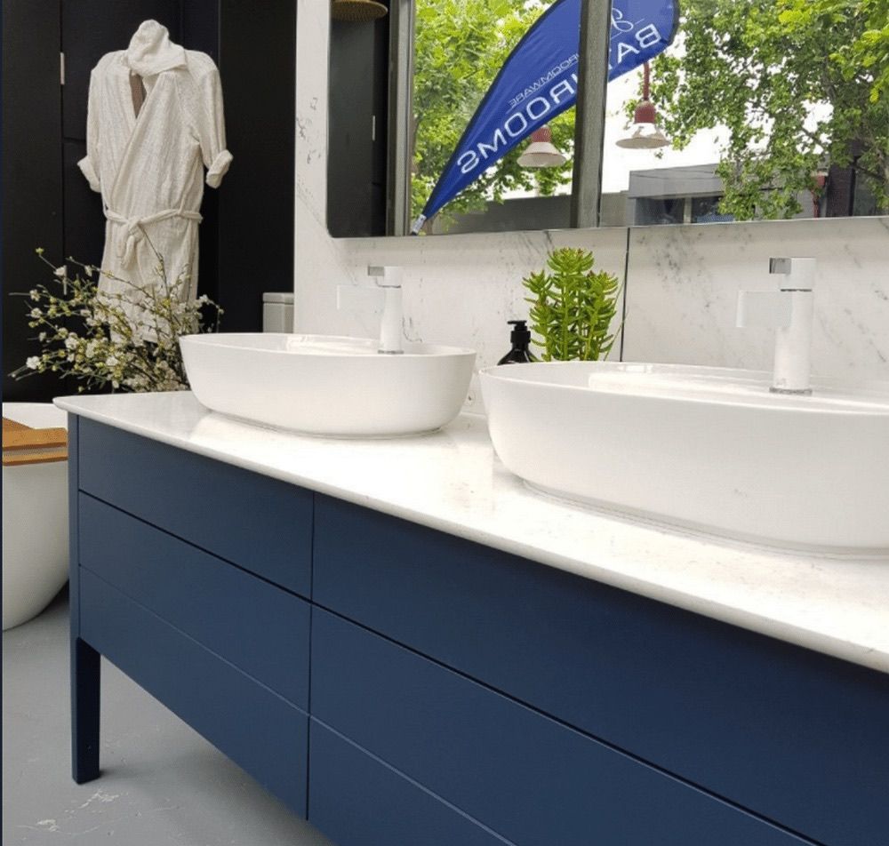 Тумба напольная под столешницу Duravit Luv LU9568L9898 темно-синий