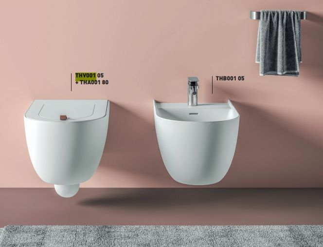 Биде подвесное ARTCERAM THE ONE THB001 17 00 520 мм х 350 мм, с 1 отверстием под смеситель, c креплением, чёрное матовое.( Снимается с производства)