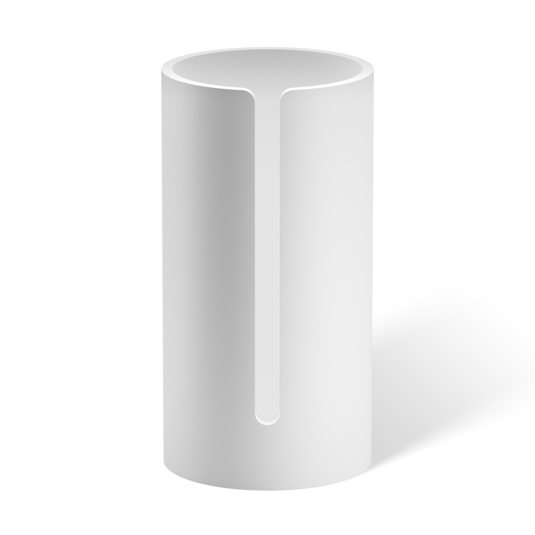 Контейнер для запасных рулонов туалетной бумаги DECOR WALTHER  STONE RRB   0971650     30 X Ø 15,5 см, из композита, белый матовый