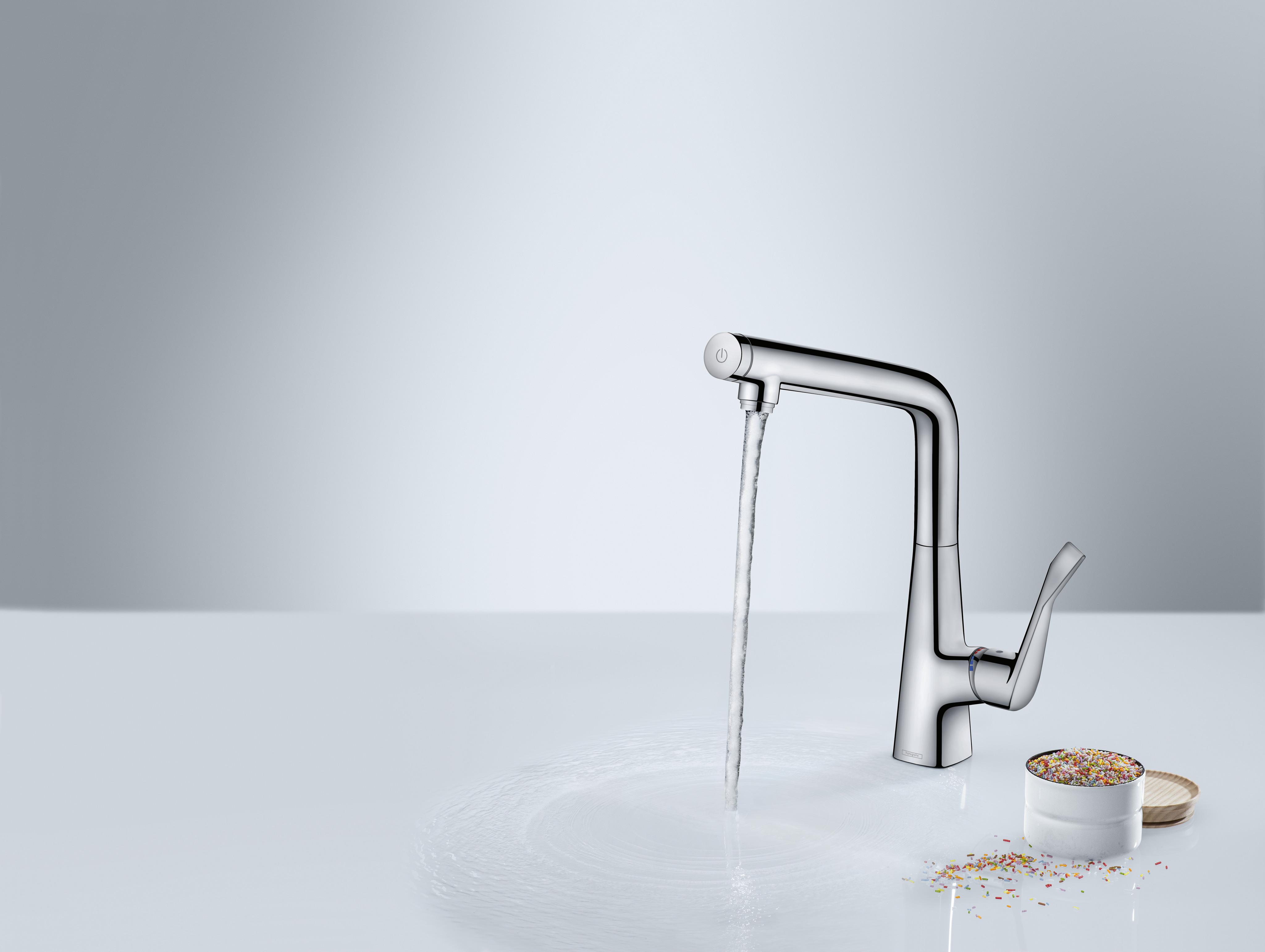 Смеситель Hansgrohe Metris Select 14883800 для кухонной мойки под сталь