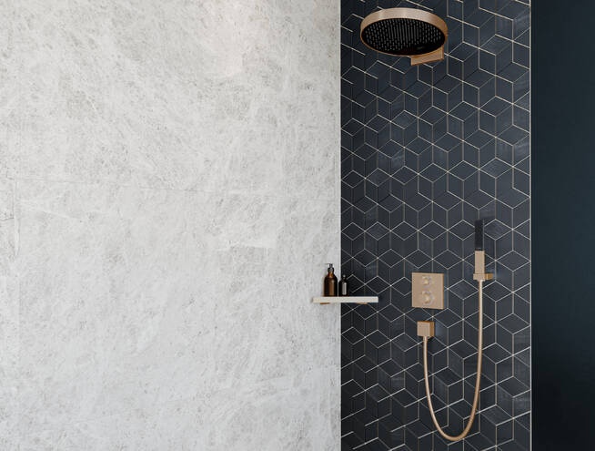 Ручной душ - палочка HANSGROHE Rainfinity 100 1 jet 26867990 c EcoSmart, цвет Полированное золото