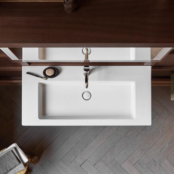 Раковина встраиваемая Duravit White Tulip 2363100060 1050 мм х 490 мм, без отверстия под смеситель, с переливом, белая
