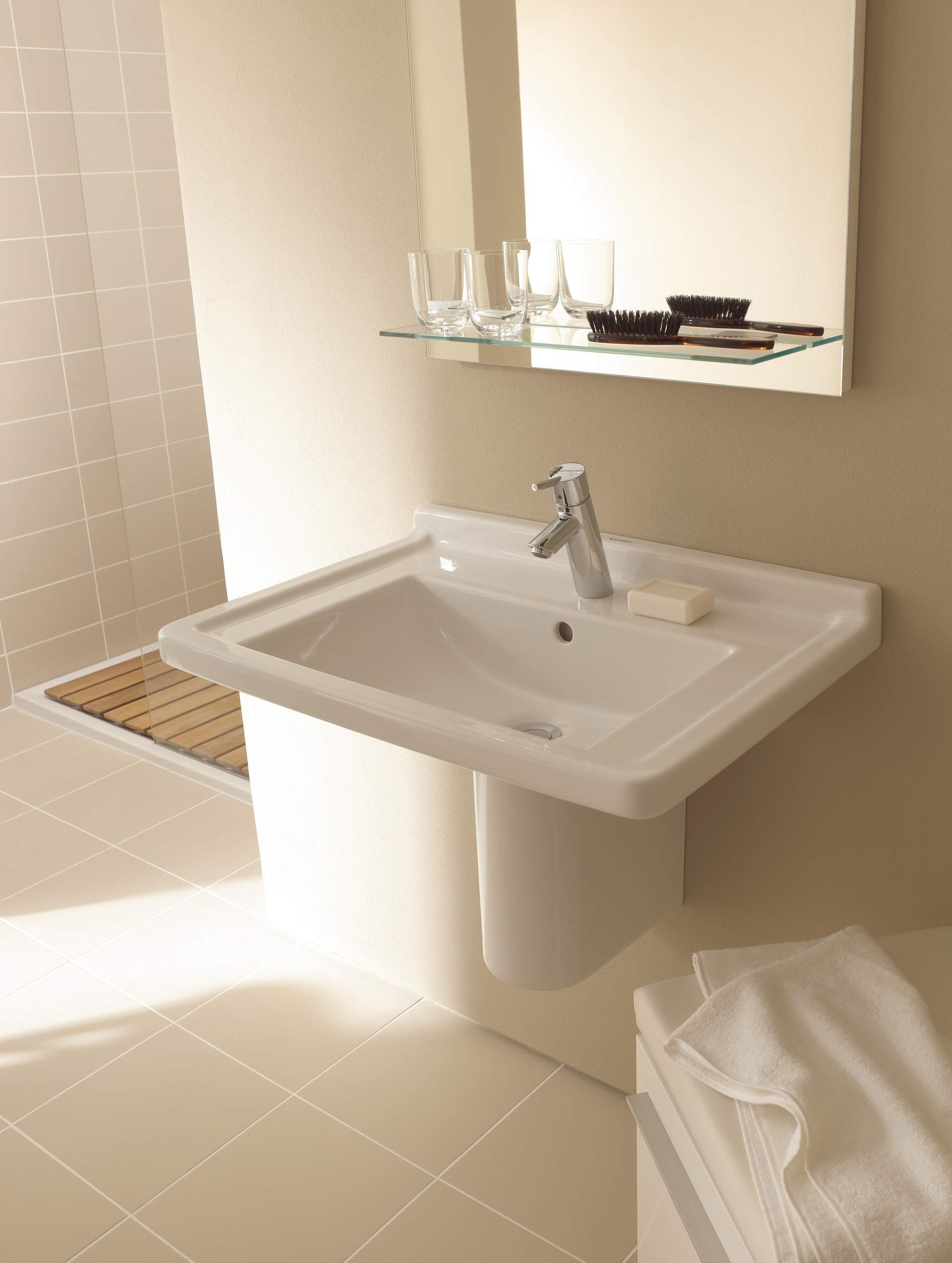 Полупьедестал Duravit Starck 3 0865150000 для раковины, белый 
