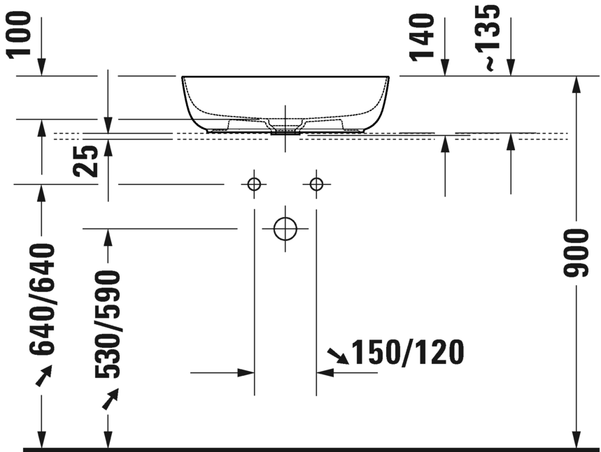 Раковина Duravit Luv 0379500000 50х35 см цвет белый