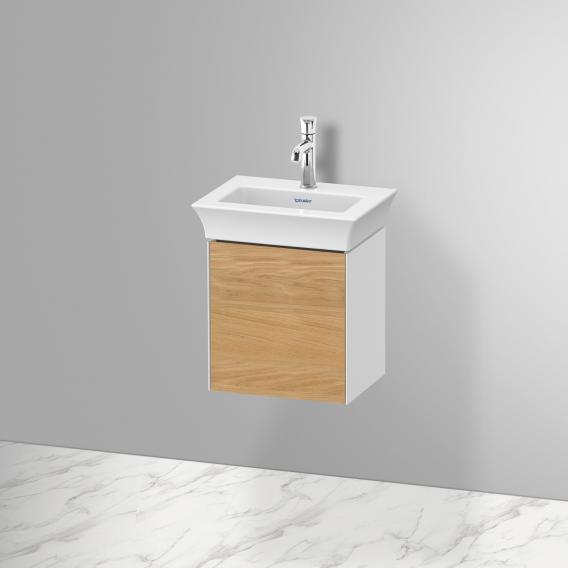 Тумба подвесная правая DURAVIT White Tulip WT4240RH585 298 мм х 384 мм, с одной дверцей, белый глянцевый/дуб натуральный