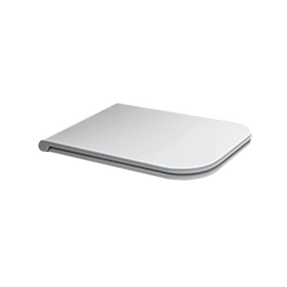 Сиденье для укороченного унитаза GLOBO STONE ST024BI 415 мм х 369 мм, съёмное, с Soft-Close, белый глянцевый
