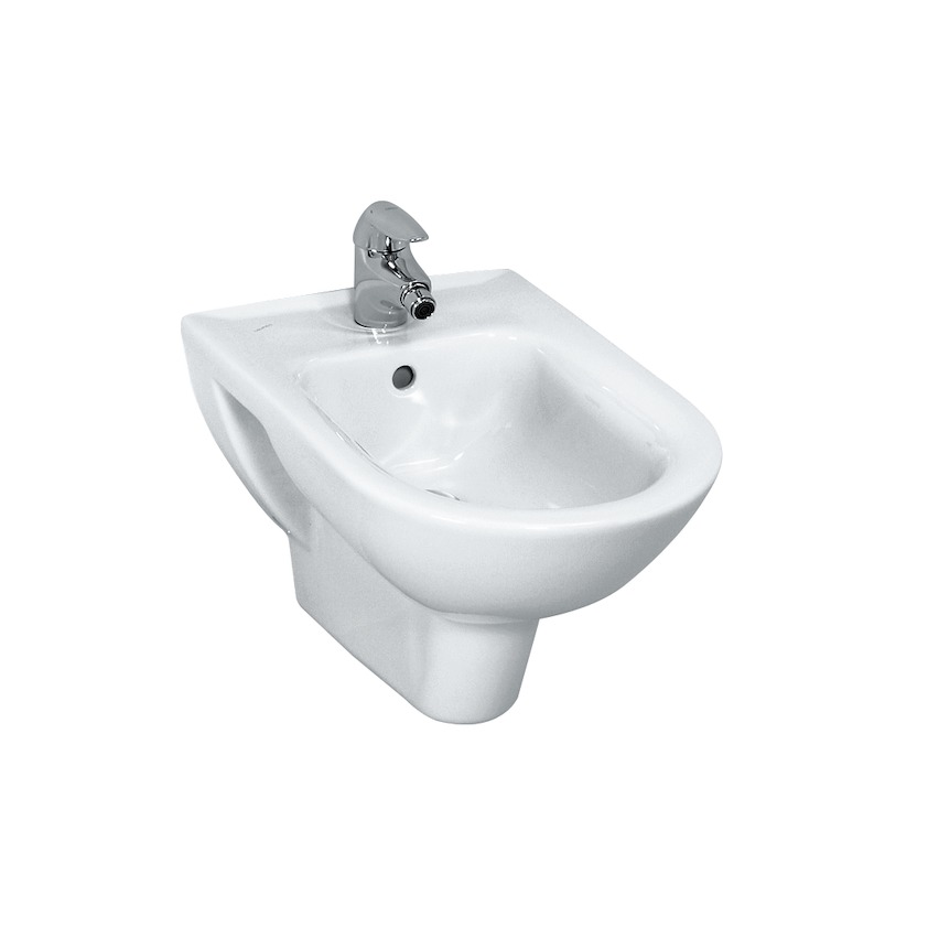 Подвесное биде Laufen Pro   8.3095.1.000.304.1, с отверстием под смеситель, с боковыми отверстиями подвода воды.