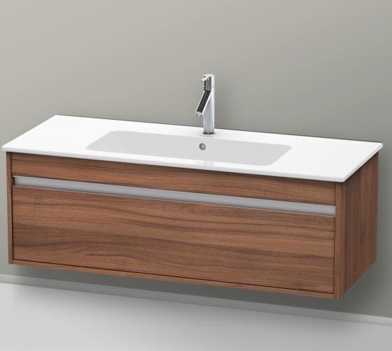 Тумба подвесная под раковину Duravit Ketho KT642107979 с выдвижным ящиком, орех натуральный