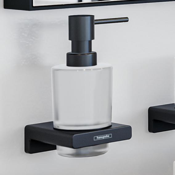 Дозатор для жидкого мыла HANSGROHE AddStoris 41745670 Чёрный матовый