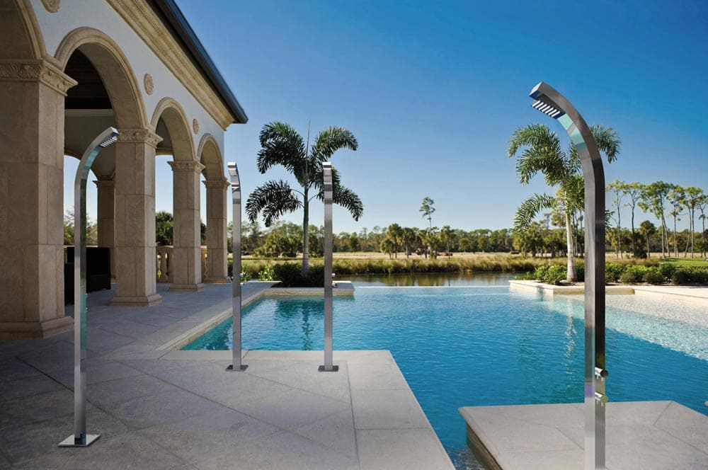 Душевая колонна Bossini Outdoor/Indoor Columns Arch Column L00861 из нержавеющей стали
