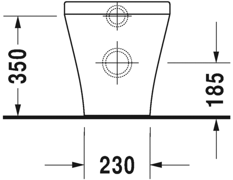 Напольный приставной унитаз Duravit DuraStyle 2150090000 белый