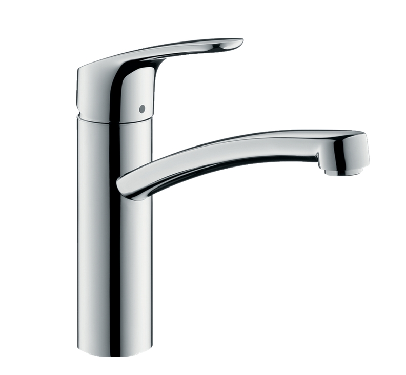 Однорычажный смеситель для кухни 1 jet HANSGROHE Focus M 41 31804000 160 мм, без донного клапана, для водонагревателей открытого типа, цвет Хром
