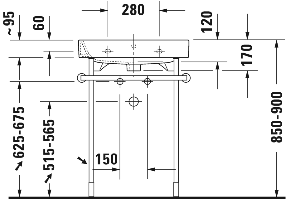 Раковина подвесная Duravit Happy D.2 2318600000 60х50см