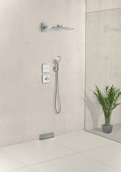 Верхний душ потолочный Hansgrohe Rainmaker Select 24005600 Хром/Чёрный