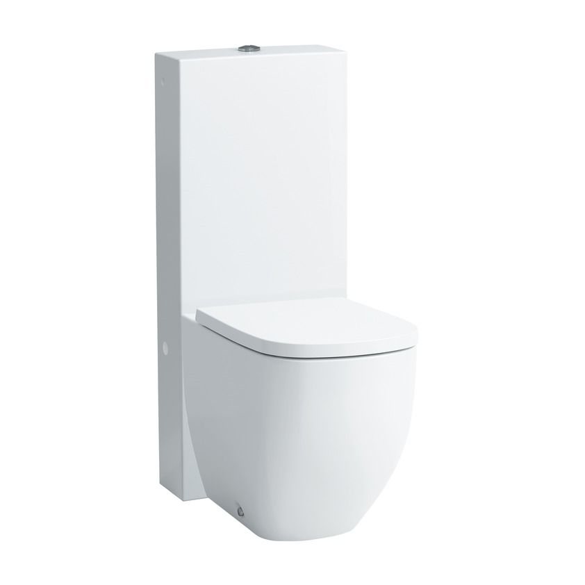 Бачок напольный Universal  Laufen  Kartell by Laufen 8.2866.3.757.883.1 белый матовый, подводка внизу слева