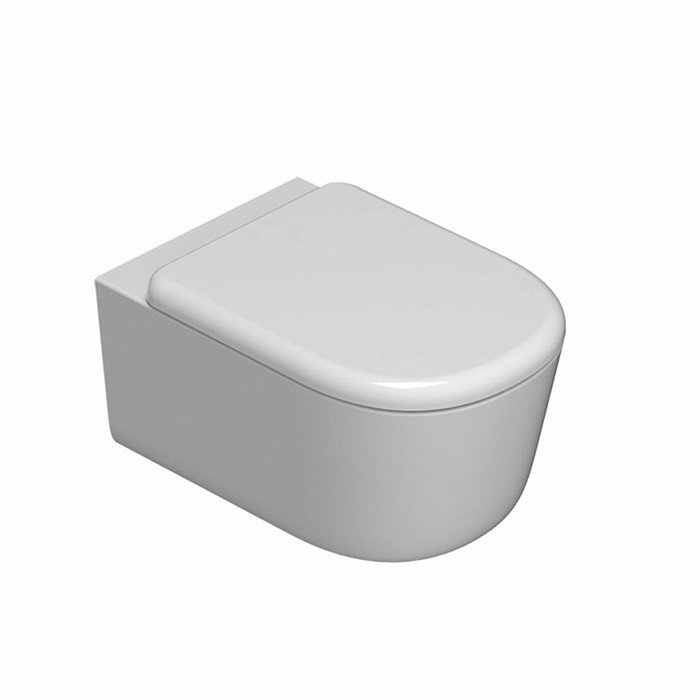 Сиденье для унитаза с крышкой GLOBO Lalita LT020BI 460х364х31мм, цвет Белый глянцевый