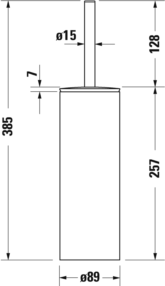 Ершик для туалета Duravit D-Code 0099281000  хром