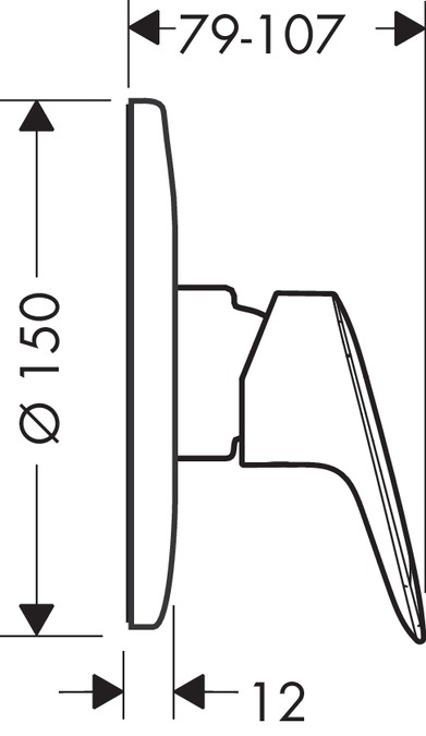 Смеситель для душа Hansgrohe Logis 71666000 хром