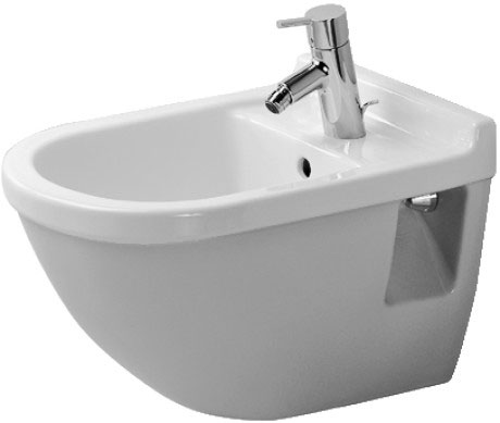 Подвсеное биде Duravit Starck 3 2230150000 с переливом, белое 