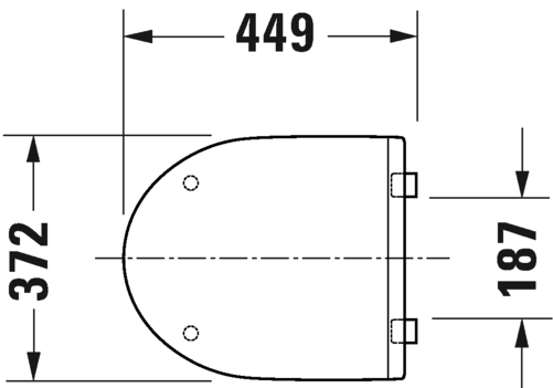 Сиденье для унитаза с крышкой Duravit DuraStyle 0020790000 с автоматическим закрыванием, белый
