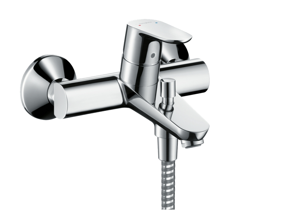 Однорычажный смеситель для ванны HANSGROHE Focus 31948000 с двумя режимами расхода воды, цвет Хром