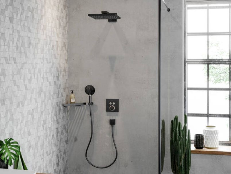 Ручной душ HANSGROHE Raindance Select S 26530340 120 3jet, цвет Шлифованный чёрный хром