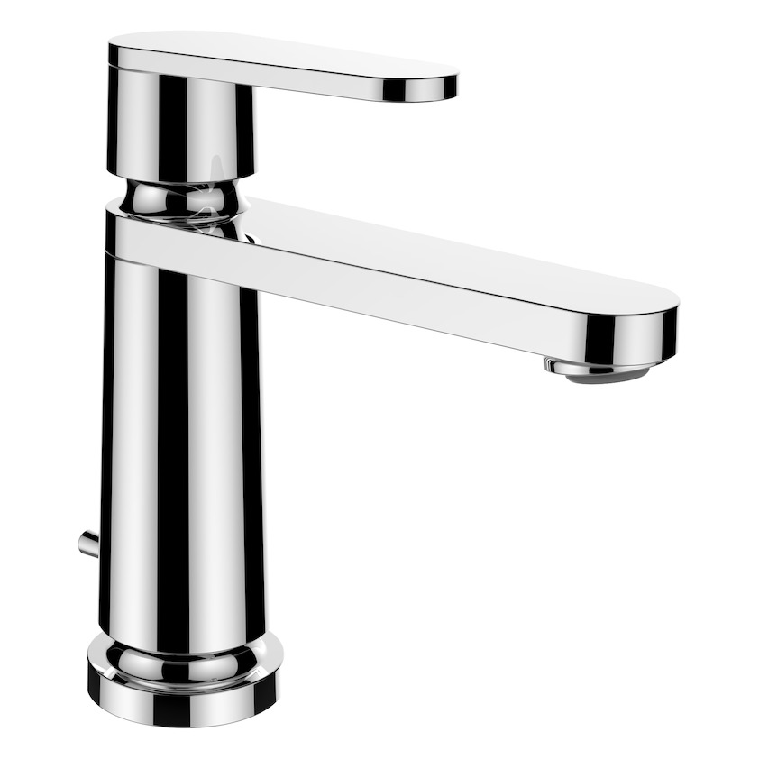 Смеситель для раковины   LAUFEN   New Classic 3.1185.1.004.121.1  с донным клапаном, высота 174 мм, излив 130 мм, аэратор, латунь/хром
