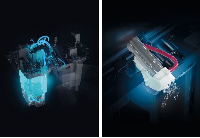 Подвесной умный безободковый унитаз GSI WClean 7418K09 590х375 мм, с модулем электронного биде и сиденьем Soft-Close, цвет Белый матовый