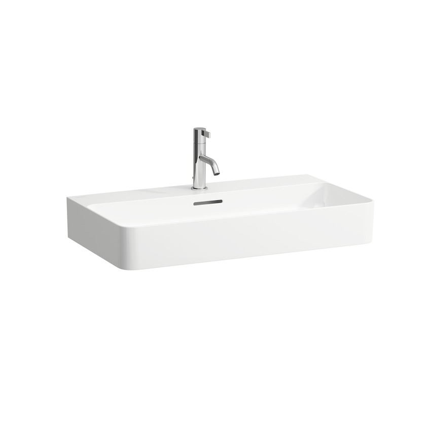 Раковина  Laufen  Val  810285  75 см, SaphirKeramik, 3 отверстия под смеситель