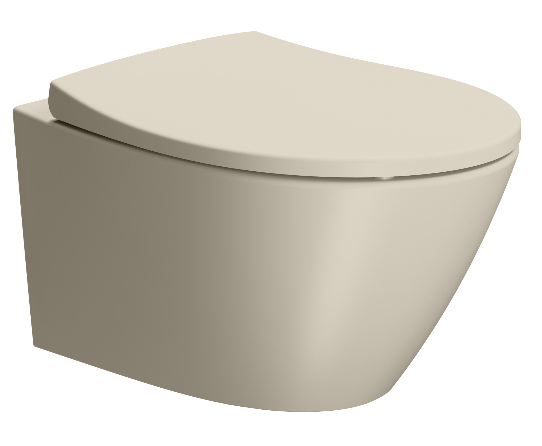 Унитаз подвесной безободковый GSI MODO 9816FR508 520 мм х 370 мм, с Swirlflush, с креплением, цвет Creta Matte (старый артикул 981608 / 9816FR208)