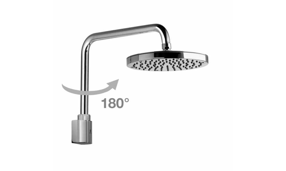 Настенный верхний душ Bossini Oki H59405 Хром с поворотным кронштейном