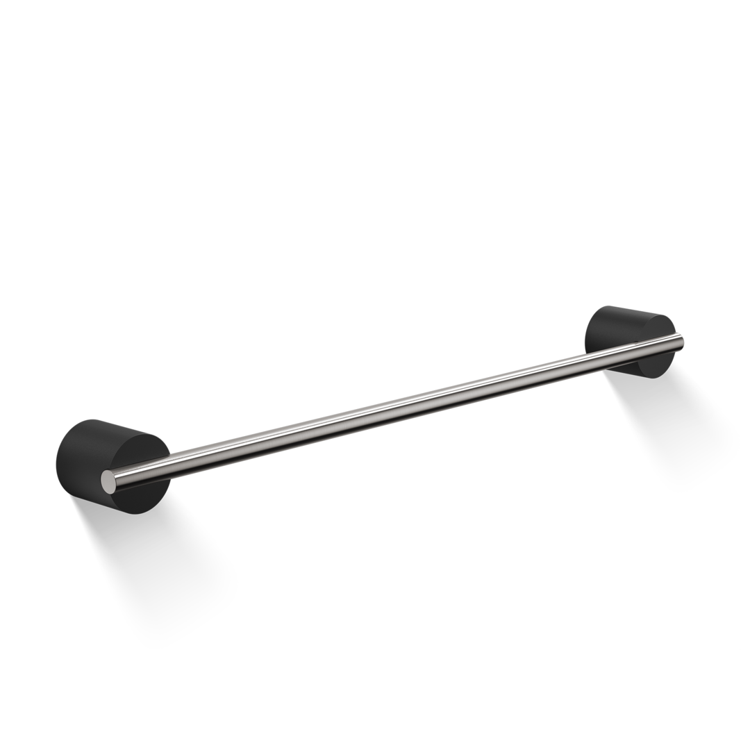 Полотенцедержатель настенный DECOR WALTHER   STONE HTE 45   0975165   450 мм, композит Solid Surface  черный матовый/сталь матовая