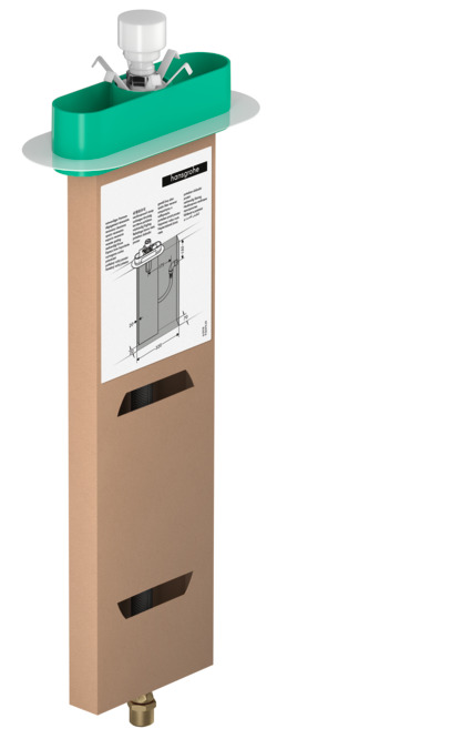 Скрытая часть Hansgrohe sBox 13560180 для ванны, монтаж на край ванны или плитку