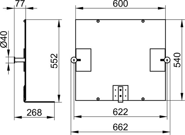 Зеркало откидное Keuco Plan Care 34986 012000 хром