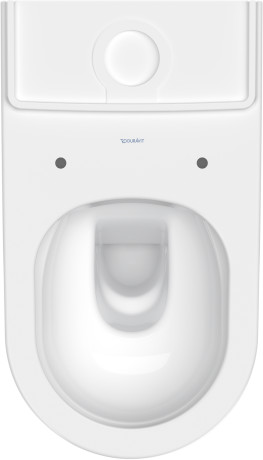 Унитаз напольный Duravit D-Neo Rimless 2002090000 370 мм х 650 мм, с вертикальным смывом, Vario, без смывного края, с креплением, белый