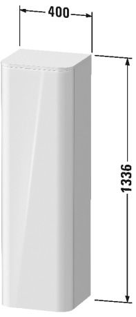 Шкаф-пенал подвесной Duravit Happy D.2 Plus HP1261R7575 лен