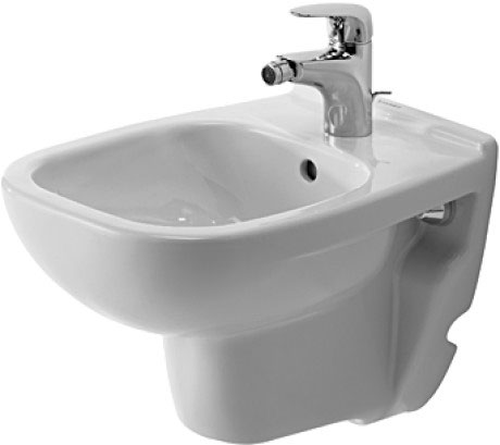Подвесное биде Duravit D-Code 22371500002 с переливом, белое