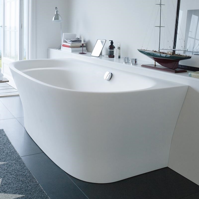 Ванна из композитного материала пристенная Duravit Cape Cod 700364000000000 1900 х 900