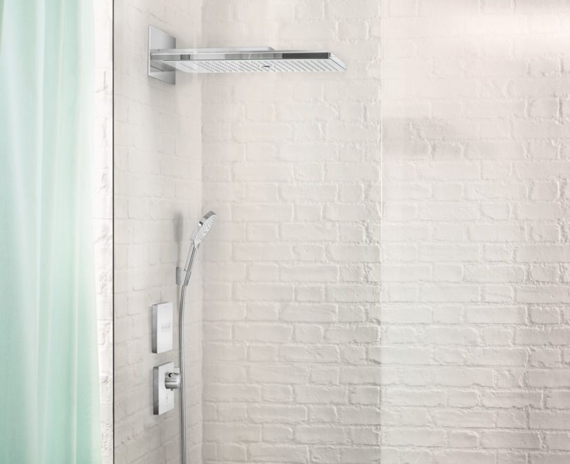 Верхний душ настенный Hansgrohe Rainmaker Select 24001600 Хром/Чёрный