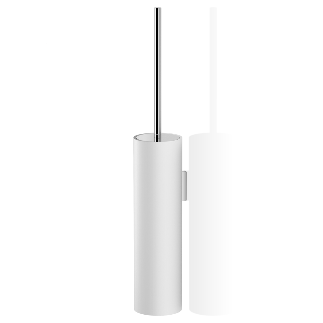 Ершик для унитаза подвесной  DECOR WALTHER  STONE WBG   0970954   52 X Ø 8,5 х9,5 см,  композит Solid Surface, белый матовый/хром