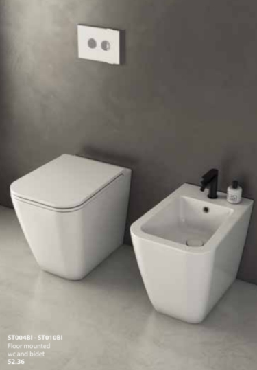 Сиденье для унитаза GLOBO STONE ST022BO 460 мм х 360 мм, съёмное, с Soft-Close, белый матовый